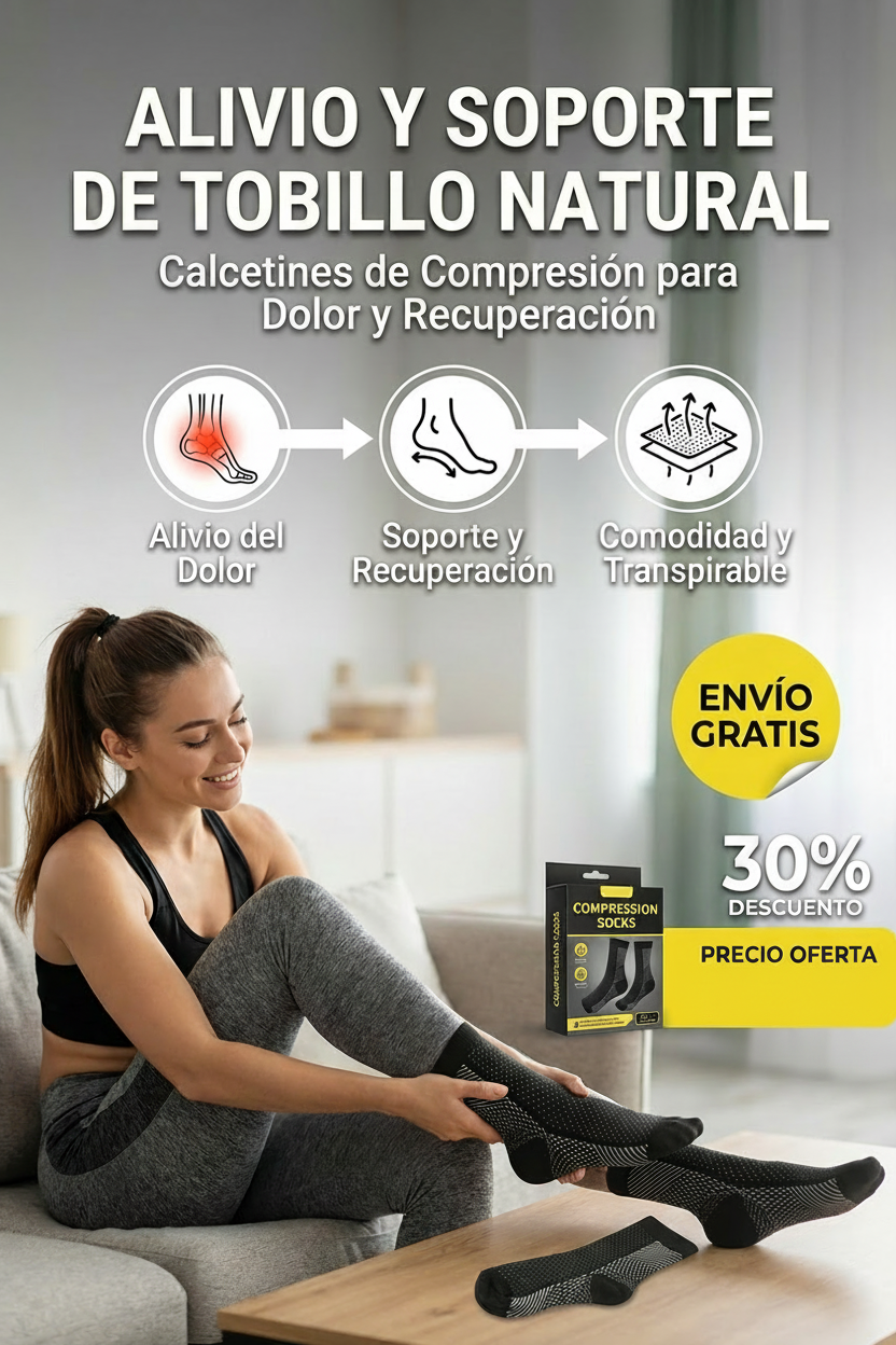 Tobillera ergonómica de compresión 2 x 1