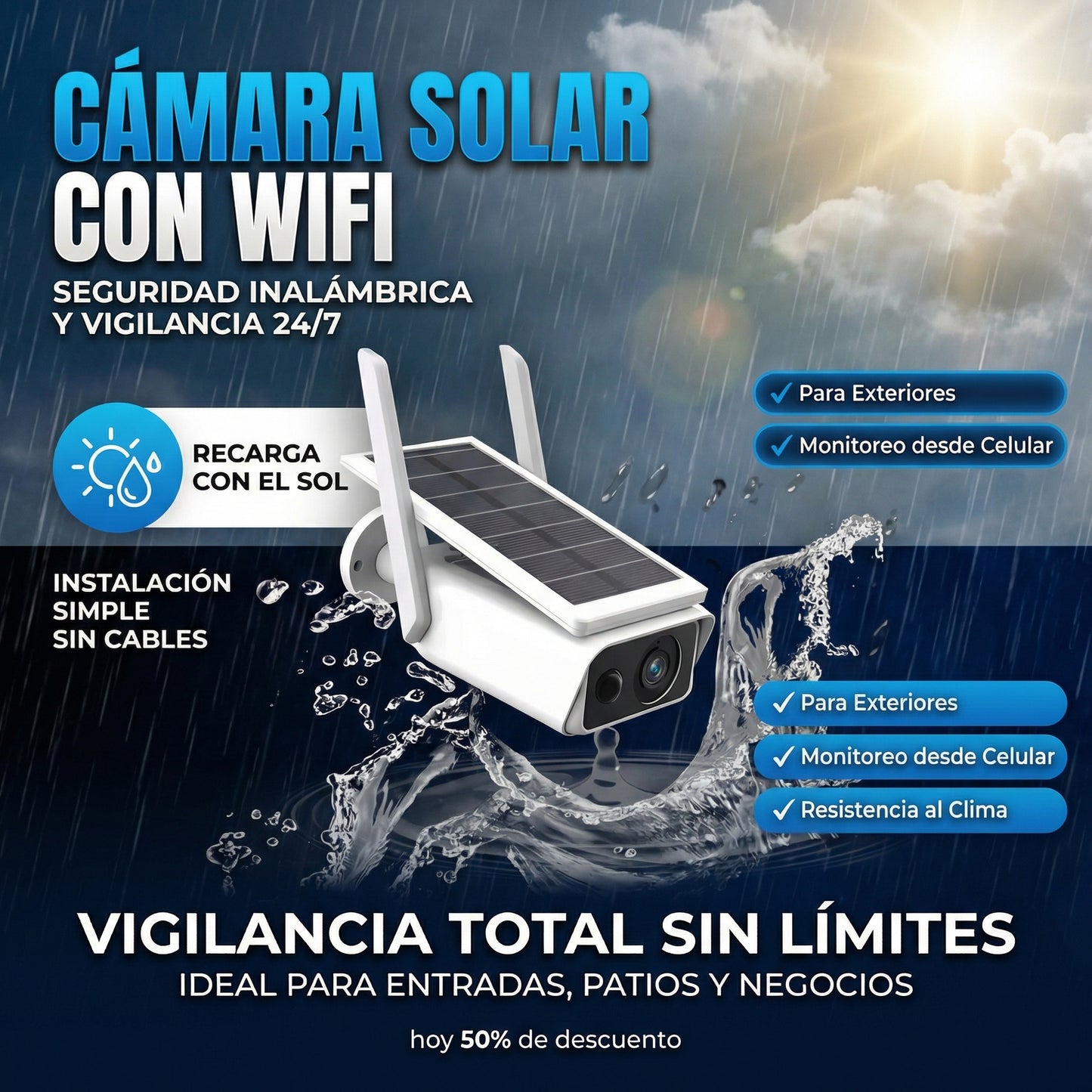 CAMARA SOLAR CON WIFI