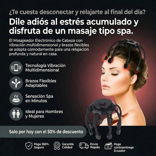 Masajeador eléctrico para la cabeza
