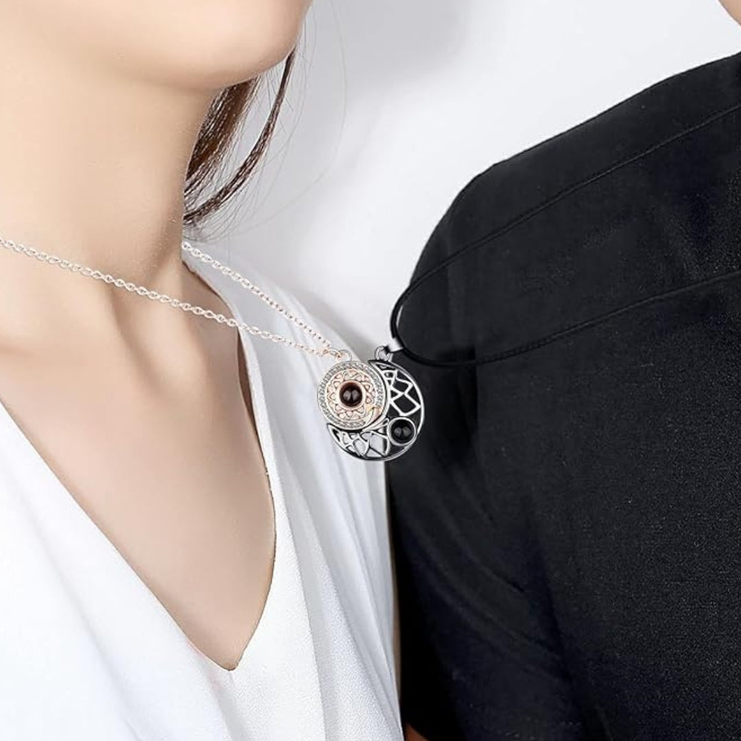 COLLAR SOL Y LUNA 50% OFF GRATIS ESTUCHE PREMIUM