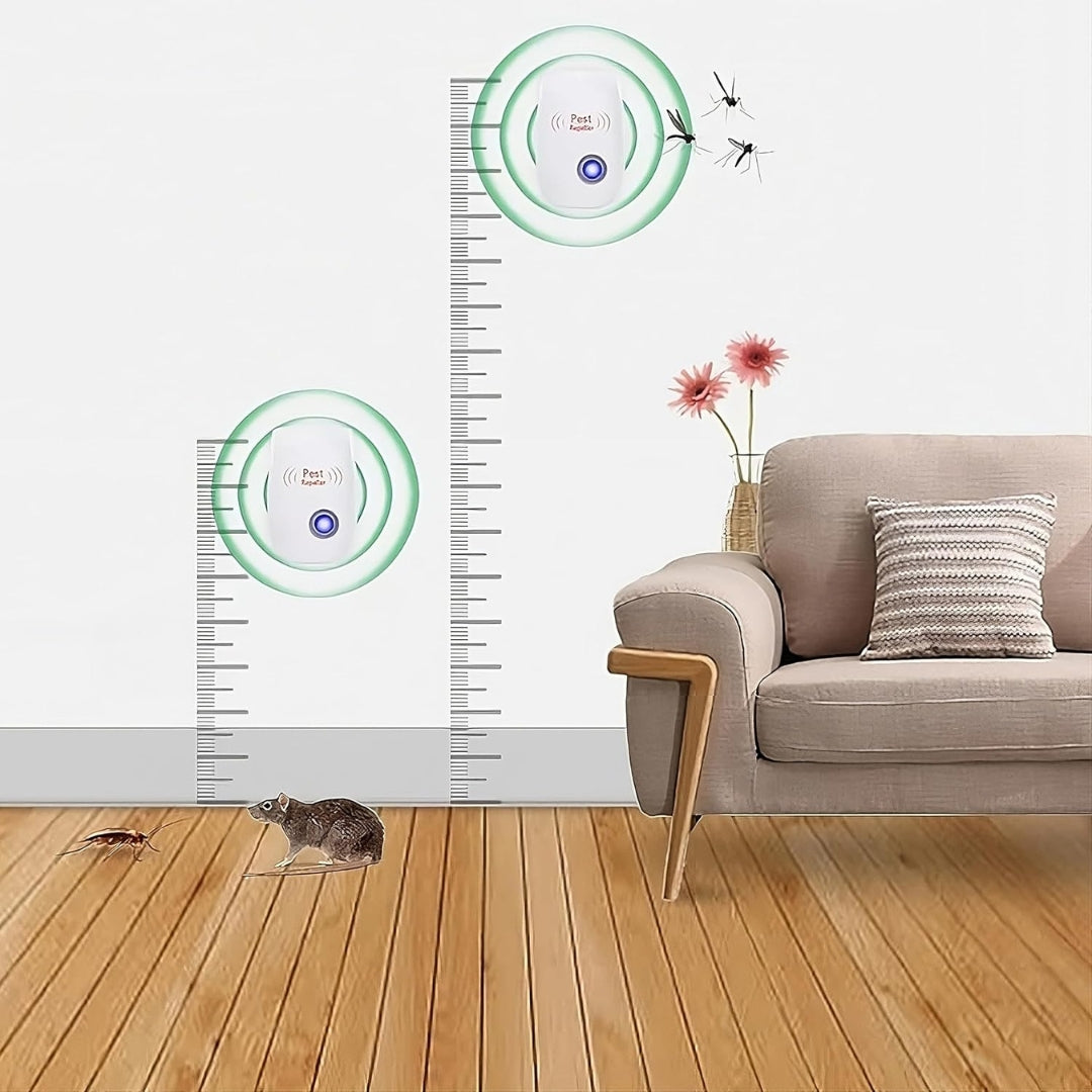 REPELENTE ULTRASÓNICO DE INSECTOS 2 x 1