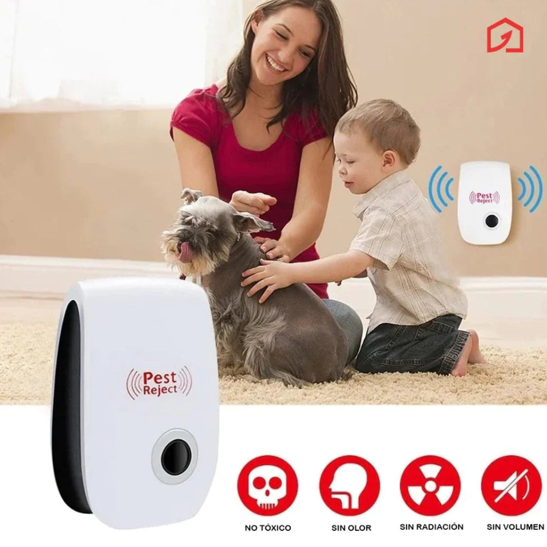 REPELENTE ULTRASÓNICO DE INSECTOS 2 x 1