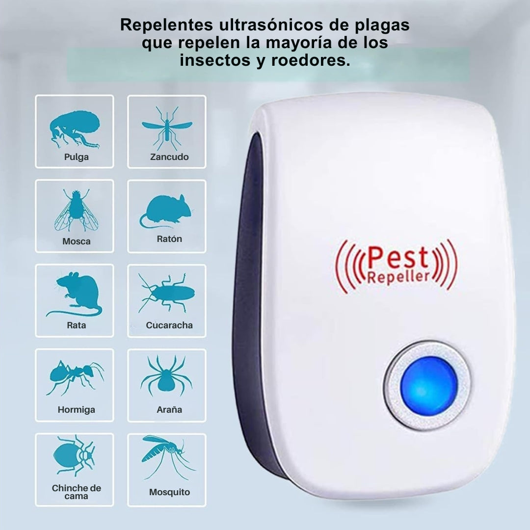 REPELENTE ULTRASÓNICO DE INSECTOS 2 x 1