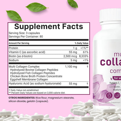 MULTI COLLAGEN PEPTIDES EN CAPSULAS