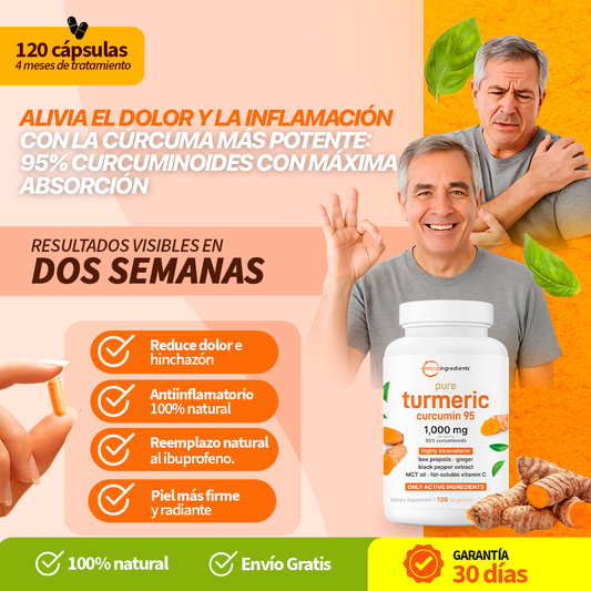 SUPLEMENTO DE CURCUMA TURMERIC: MEJORA TU SALUD EN 2 SEMANAS