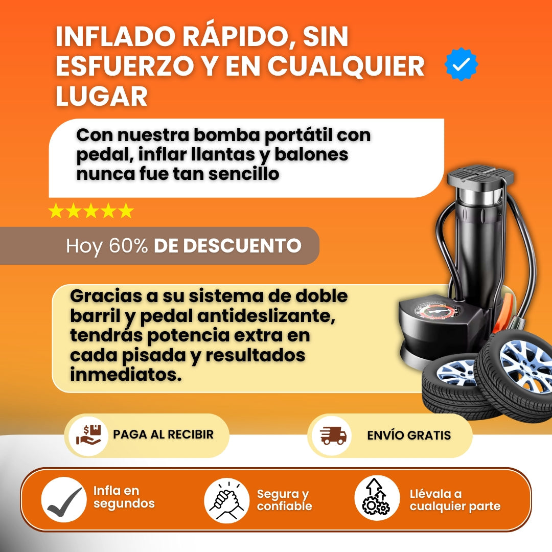 BOMBA DE AIRE PORTATIL