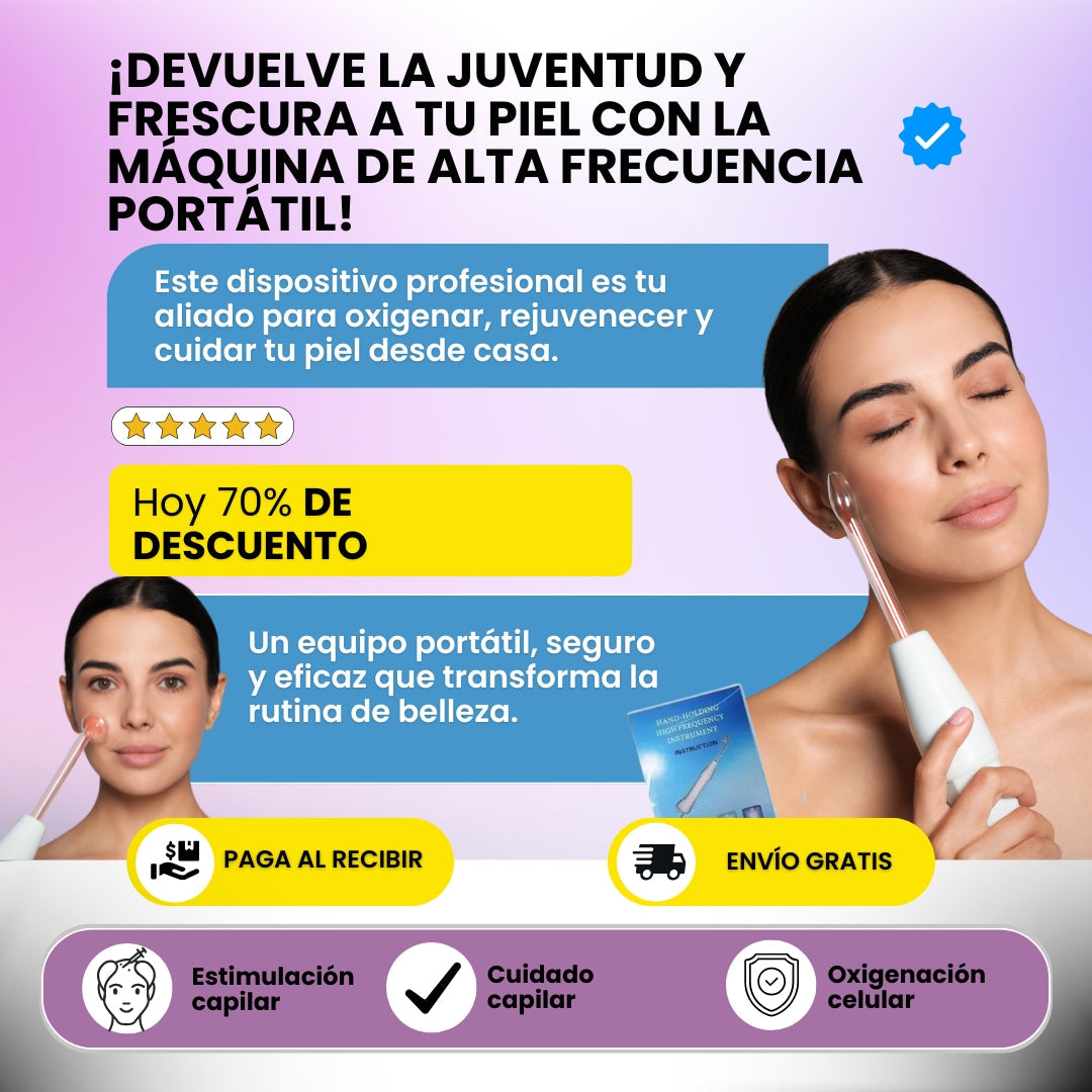 MAQUINA DE FRECUENCIA FACIAL Y CAPILAR
