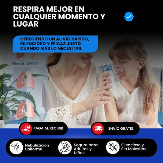 NEBULIZADOR INALAMBRICO 2 x 1