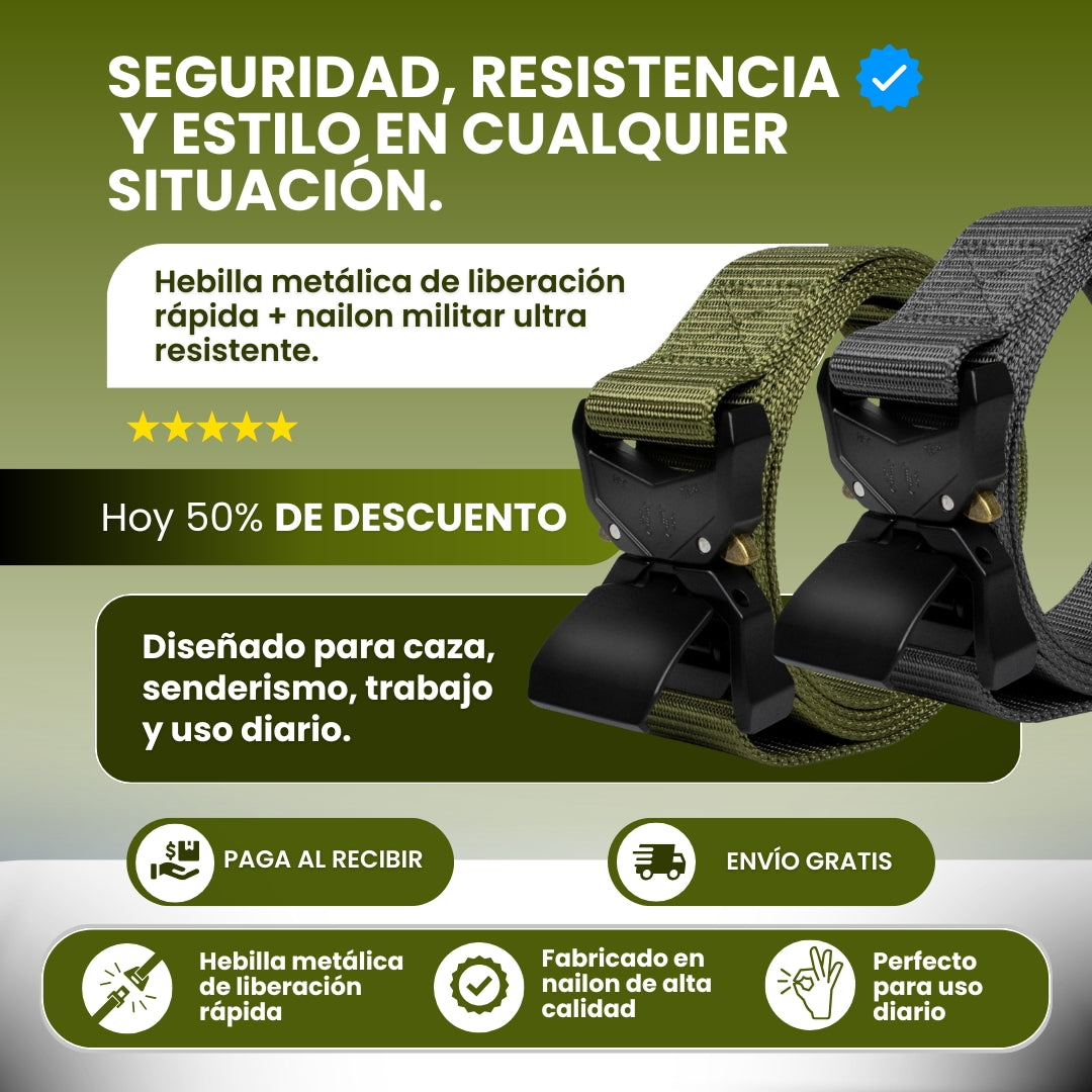 CINTURON TACTICO 3X1