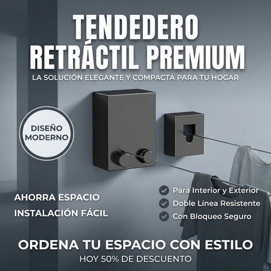 TENDERO DE ROPA INOXIDABLE 2 x 1