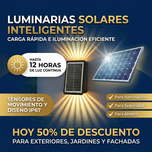 LUCES SOLARES PARA EXTERIORES 2 X 1